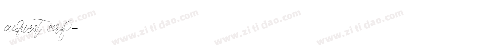 acquest scrip字体转换